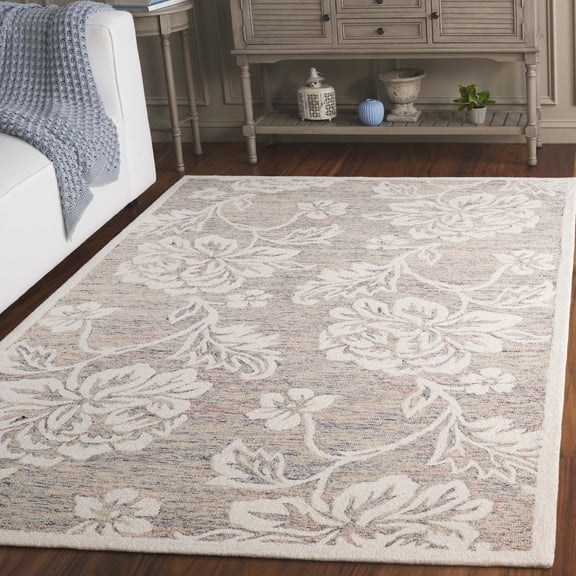 Safavieh Jardin Mercia Floral Area Rug, Gray/Ivory, 5' x 8'