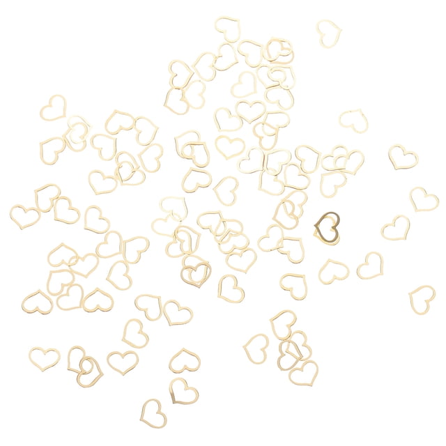 unbranded 200Ud Adhesivos Para De Metal Dorado Con De Corazones Para En Casa
