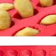 thumbnail image 2 of Bewildely Molde de concha roja de silicona de 20 agujeros, molde de pastel de Chocolate hecho a mano para hornear galletas, molde de Madeleine para Herramientas y accesorios para hornear Bewildely HA081263-01, 2 of 6