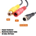 thumbnail image 4 of Unique Bargains 1 Pcs Car Camera Adapter 4 Pin to RCA Adapter M12 4-Pin Male to RCA AV DC Female Connector, 4 of 6