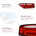 thumbnail image 5 of VIPMotoZ 2008-2012 Audi A5 & S5 Coupe LED Tail Lights - [Factory LED Model] - Rosso Red Lens, Driver & Passenger Side, 5 of 7