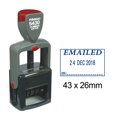 thumbnail image 1 of Printtoo Office Document Heavy Duty Dater Stamp With Emailed By Text Self Inking Date Rubber Stamp-Blue, 1 of 1