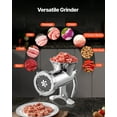 thumbnail image 6 of KFFKFF Hand-Operated Meat Processor, Constructed from 304 Stainless Steel with Vacuum Base + Metal Table Fastener, Meat Chopper Sausage Fabricator & Dual Chopping Discs, Sausage Funnel, 6 of 9