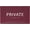 Burgandy, variant on ADA CENTRAL SIGNS - 6" X4" Private Sign - ADA Compliant Tactile Graphics Grade 2 Braille Text Privacy Sign | Wall Mount Plastic No Entry Protection Sign for Offices, Businesses, and Restaurants