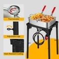 thumbnail image 6 of SPECSTAR Dual Basket Propane Deep Fryer and 54,000 BTU Cast Iron Burner Stand, 6 of 8