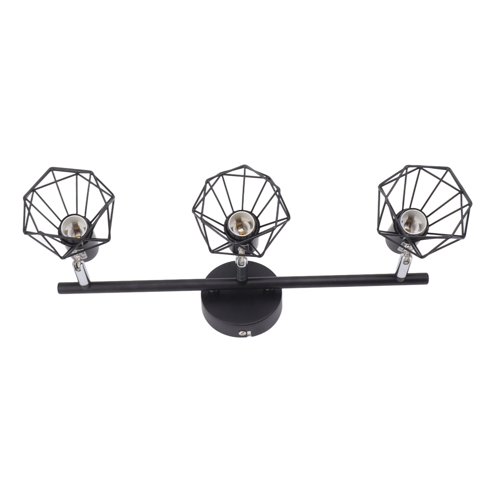 Sarapandan Matte Black Finish, Modern Ceiling Spotlight, 85-265V, Fashionable Design Rotatable 3-Light Track Lighting Kit