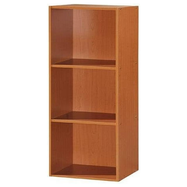 Hodedah HID23 CHERRY 3 Shelf Bookcase - Cherry