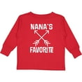 thumbnail image 3 of Inktastic Nanas Favorite Grandson Gift Boys or Girls Long Sleeve Toddler T-Shirt, 3 of 5