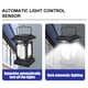 thumbnail image 5 of Lámpara de pared de inducción con luz solar cálida, luces solares para cercas, luces de pared solares LED, impermeabilización IP65 para exteriores, lámparas de pared para exteriores para patio,, 5 of 9