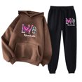 thumbnail image 1 of Puntoco Sudadera Con Capucha Para Mujer Sudadera De Manga Larga Con Bolsillo Pantalones De Moda Para Mujer Conjunto De Sudadera Estampada Liquidación Puntoco Puntoco-714, 1 of 1