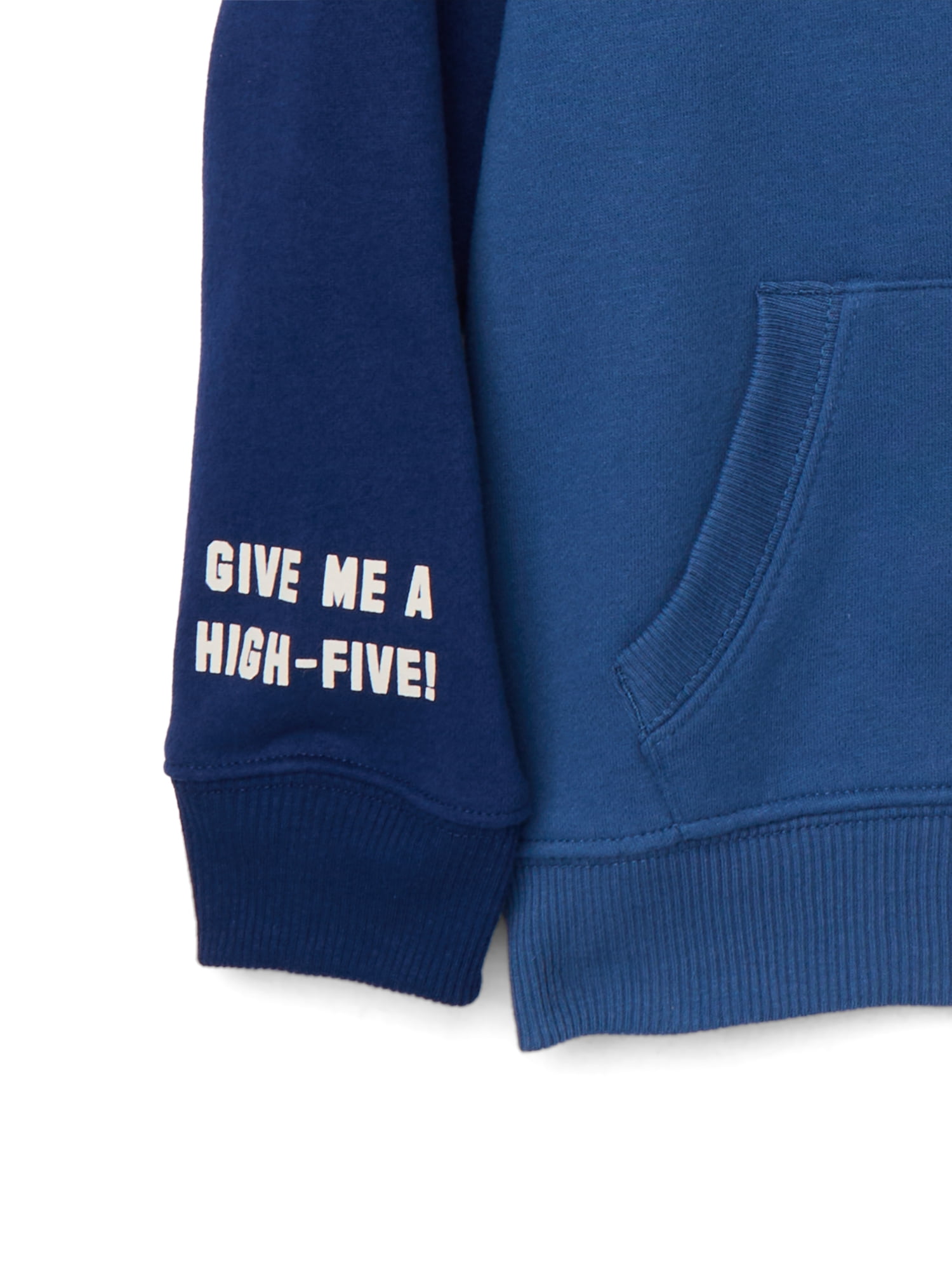 Wonder Nation Little Boy Long Sleeve Zip Up Hoodie, Sizes 4-10