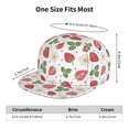 thumbnail image 4 of Hirioo Strawberry for Baseball Cap Men Cap Flat Brim for Men Women Teens Adjustable Baseball Cap, 4 of 7