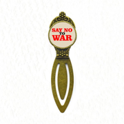 Say No to War World Love Peace World Bookmark Retro Office Label Page Marker