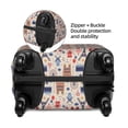 thumbnail image 4 of Balery Luggage Cover Paris Print Suitcase Covers for Luggage Elastic Washable Suitcase Protector Fits 18-32 Inch Luggage-Medium, 4 of 9