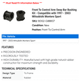 thumbnail image 2 of Front To Control Arm Sway Bar Bushing Kit - Compatible with 1997 - 2003 Mitsubishi Montero Sport 1998 1999 2000 2001 2002, 2 of 2