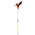 thumbnail image 2 of Funny Cat Pet Play Toy Teaser Colorful Feather Wire Chaser Spring Wand Beads, 2 of 15