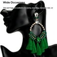 thumbnail image 4 of Sonducket 2 pendientes de aleación con borlas colgantes, adorno multicolor, duradero, ligero, Color brillante, romántico Ropa, zapatos y accesorios Miscelánea Verde, 4 of 6