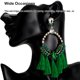 thumbnail image 4 of Sonducket 2 pendientes de aleación con borlas colgantes, adorno multicolor, duradero, ligero, Color brillante, romántico Ropa, zapatos y accesorios Miscelánea Verde, 4 of 6