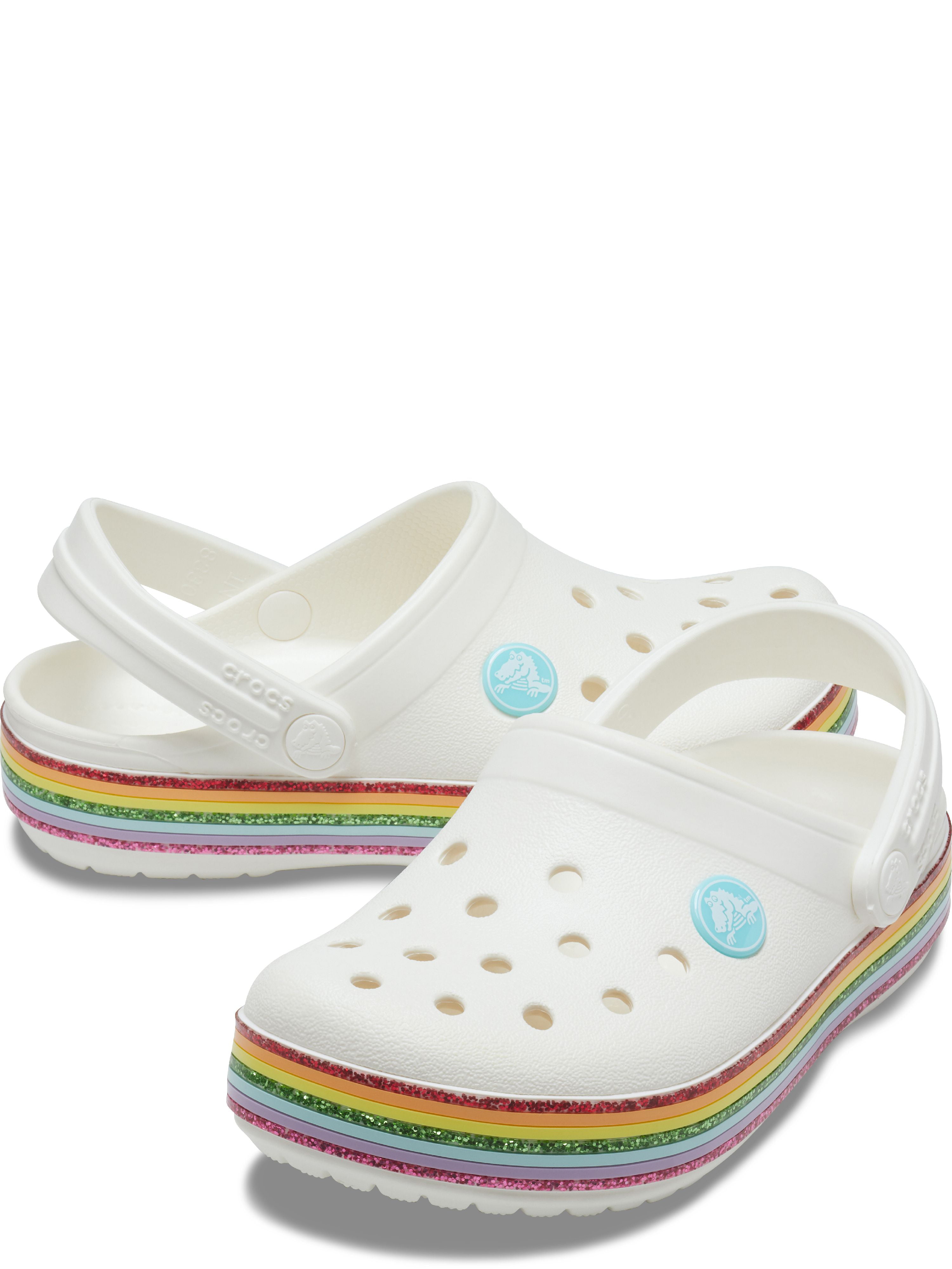 Zoccoli Unisex Crocs Crocband Rainbow Glitter Clog Kids Bambini