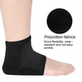thumbnail image 4 of Moisturizing Heel Socks,Heel Moisturizing Socks Vented Moisturizing Gel Heel Sleeves Gel Lined Toeless Spa Socks to Heal and Treat Dry, Cracked Heels While You Sleep(black), 4 of 5