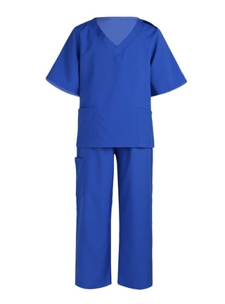 2Pcs Womens Nursing Medical Scrub Suit Doctor Nurse BlouseTops Pants  Uniform Set