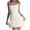 White, variant on IROINNID Party Dresses for Women Holiday Night Summer Sleeveless Solid Square Neck Open Back Strap Dress Mini Dress,Black