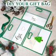 thumbnail image 3 of 12 Pcs Clear Plastic Gift Bags with Die Cut Handles Reusable Party Favor Bags with Ribbon for Mother's Day Wedding Graduation Bridal Shower Baby Shower, 12 x 10 x 5''(Green), 3 of 7