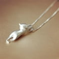 thumbnail image 4 of AYYUFE Women Silver Plated Climbing Cat Pendant Necklace, 4 of 6