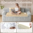 thumbnail image 6 of Tmjmj 71" Loveseat Sofa, Corduroy Memory Foam Cloud Boneless Couch, 3-Seater Compressed Sofa for Living Room Bedroom, No Assembly Required, Light Gray, 6 of 9