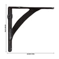 thumbnail image 3 of Werulen Vintage Scroll Iron Shelf Bracket Heavy Duty, Decorative Wall Support Antique Black Corbel, Rustic Iron Floating Shelf Bracket, Window Mantel Home Decor Bracket, Ornate Iron Shelf Support, 3 of 7