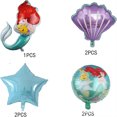 thumbnail image 2 of 7 Pcs For Ariel Themed Birthday Foil Balloons,Cartoon Balloon,Birthday Party Decorations,Party Kit Supplies for Boy Girls Celebration, 2 of 3