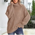 thumbnail image 2 of WEAIXIMIUNG Pull-Over Oversize pour Femmes Automne Col Rond Manches Longues Blouse Décontractée, 2 of 6