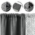 thumbnail image 3 of Ensemble de rideaux occultants métalliques Mainstays, vert sauge, 27,5" l x 84" L, 3 of 7