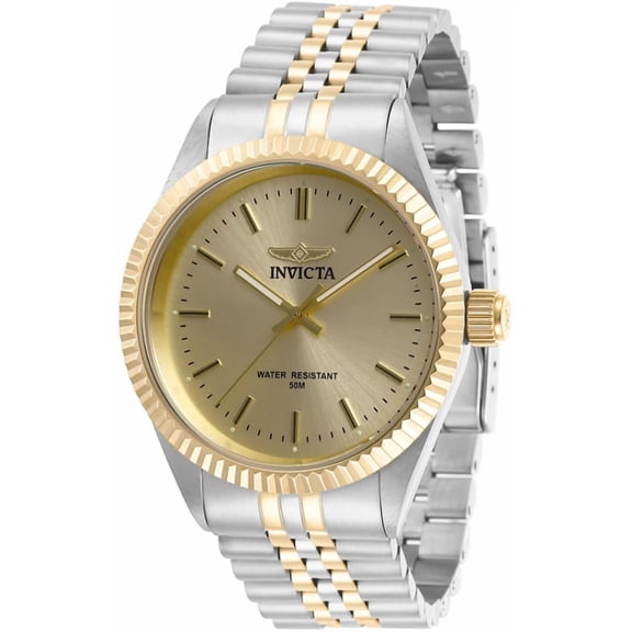 Invicta Men's Specialty 29382 Quartz 3 Hand Champagne Dial Watch