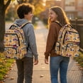 thumbnail image 3 of HUIACONG Construction Truck Print School Backpack for Kids Boys Age 5-16 Spacious Water Repellent Bookbag with Adjustable Padded Straps Multi Pocket Durable School Bag for Travel Daily Use, 3 of 7