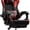 Black & Red, variant on HLDIRECT Ergonomic Gaming Chair with Footrest, Gamer Chair with Lumbar & Headrest, Computer Chair for Adults, Black