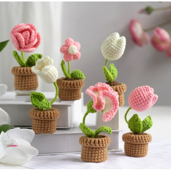 Potted Flower Amigurumi DIY Crochet Kit Wizardi F07N8-M23