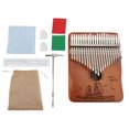 thumbnail image 2 of 21 Key Kalimba Thumb Piano Instrument Professional Tuned Handmade Mahogany Metal with Embossed Notes and Ergonomic Curve Design for Adults Beginners Kids Performances, 2 of 7