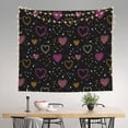 thumbnail image 2 of Sikiie Heart and Stars tapestry wall hanging home decor for bedrooms, living rooms, dorms 60x51in, 2 of 6