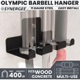 thumbnail image 2 of czcpp-Wall Mounted Barbell Holder & Gym Accessory Rack \u2013 Heavy Duty Steel Storage for Barbells, Collars, Bands, and Fitness Gear \u2013 Space Saving Home Gym Equipment Organizer, 2 of 4