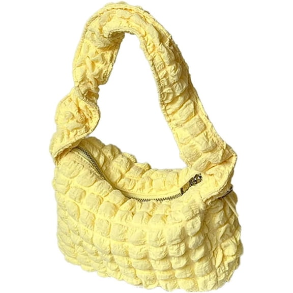 Kukuzhu Tote Bag Purse for Women Puffer Bag Lightweight Cloud Handbag Puffy Tote Bag Casual Quilted Padding Shoulder Bag