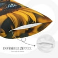 thumbnail image 3 of Daiia Butterfly On Sunflower Bedding Waterproof Pillow Protector Zippered Queen – Bed Bug Proof Pillow Encasement-20"x30", 3 of 6