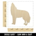 thumbnail image 2 of Howling Wolf Solid Wood Shape Unfinished Piece Cutout Craft DIY Projects - 4.70 Inch Size - 1/8 Inch Thick, 2 of 7
