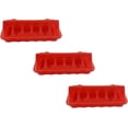 thumbnail image 7 of 3 Pack Automatic Poultry Feeder, Spill-Proof Chick Feeder for Coop, Cage & Brooder, Adjustable Dispenser with Multiple Feeding Holes, Easy Clean Hanging Design for Chickens, Ducks & Quail（Red, C）, 7 of 7