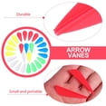 thumbnail image 3 of Mobutofu 50Pcs Arrow Vanes Rubber Fletchings Assorted Color Droplet Shape for Archery Practice Outdoor Shooting, 3 of 7