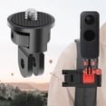 thumbnail image 5 of SUTENGDA Aluminum Alloy Two-card Slot 1/4 inch Screw Tripod Adapter 360Rotating Mount Holder For  For Insta360, 5 of 5