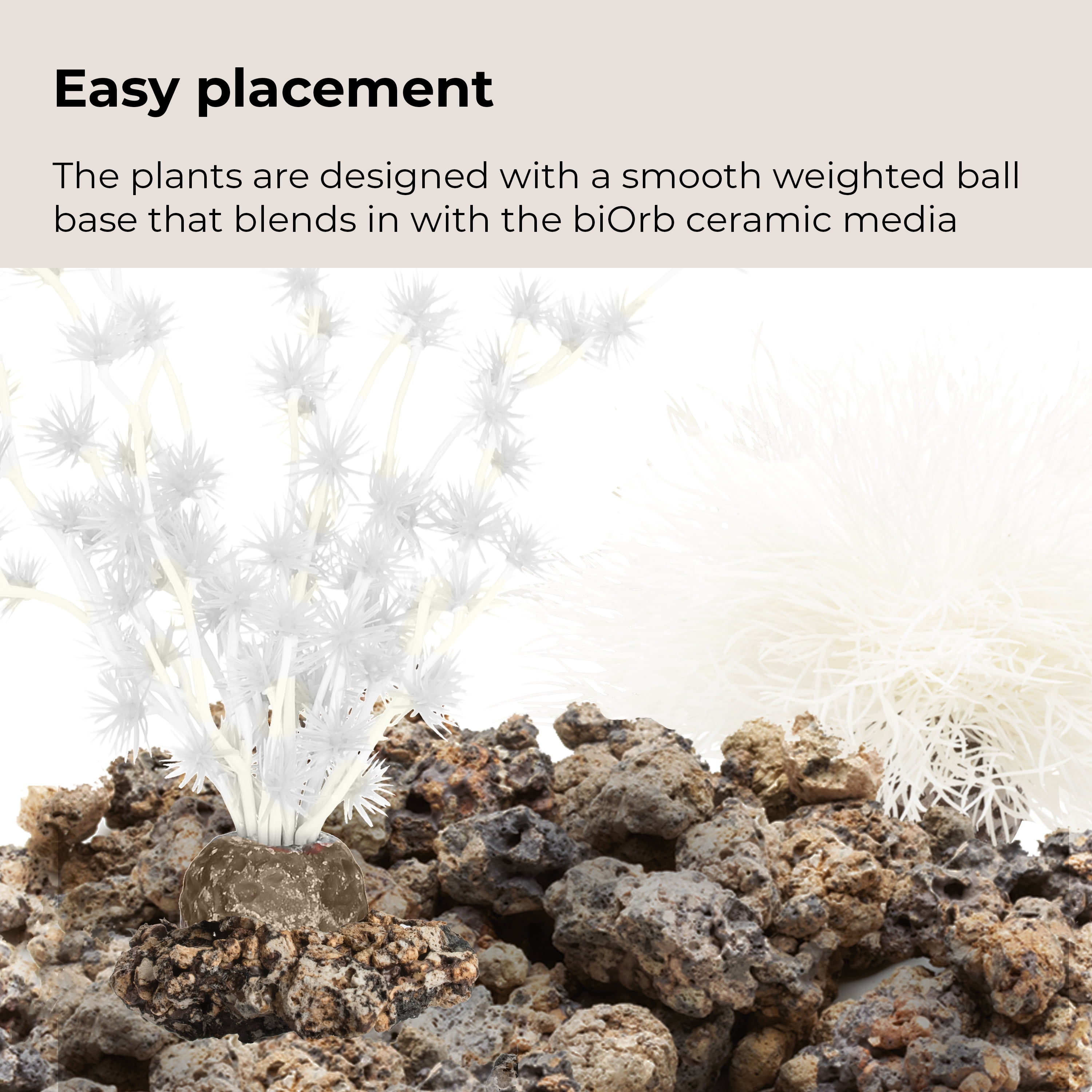biOrb Winter Dream Aquarium Décor Set, White