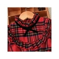 thumbnail image 4 of Seyurigaoka Little Girl’s Fashion Plaid Ruffle Round Neck Long Sleeve Jumpsuit, 4 of 8