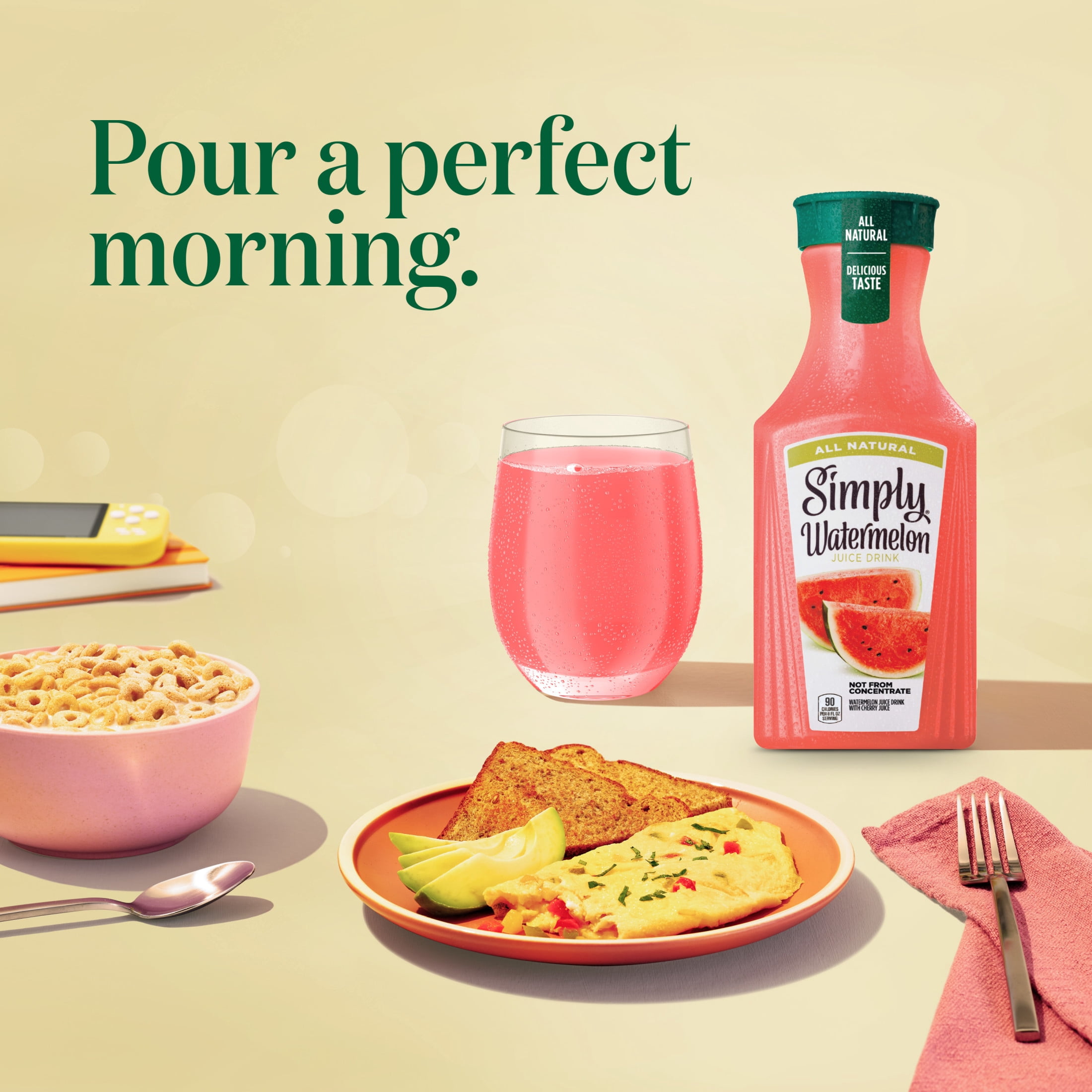 Simply Watermelon Juice Drink Bottle, 52 fl oz