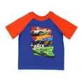 thumbnail image 4 of Hot Wheels Toddler Boys' Rodger Dodger Cars Team Hot Wheels Race Sleep Pajama Set Shorts, 4 of 7